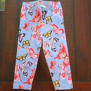 Hanna Andersson Purple and Pink Butterfly Leggings